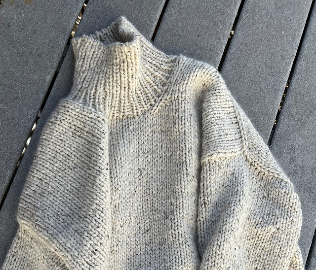 Bulky tweed sweater