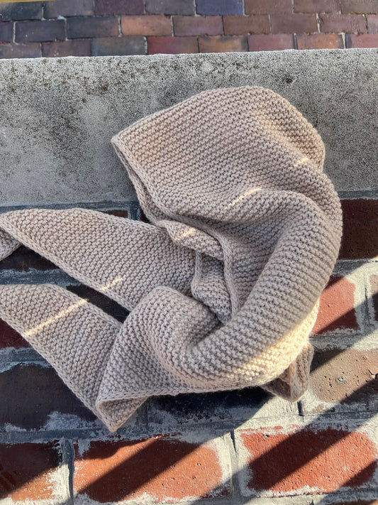 Knit Shawl (beige)