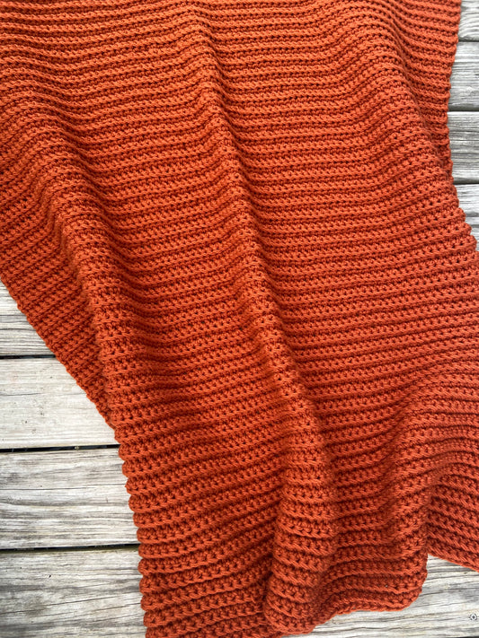 Easy Ribbed Blanket