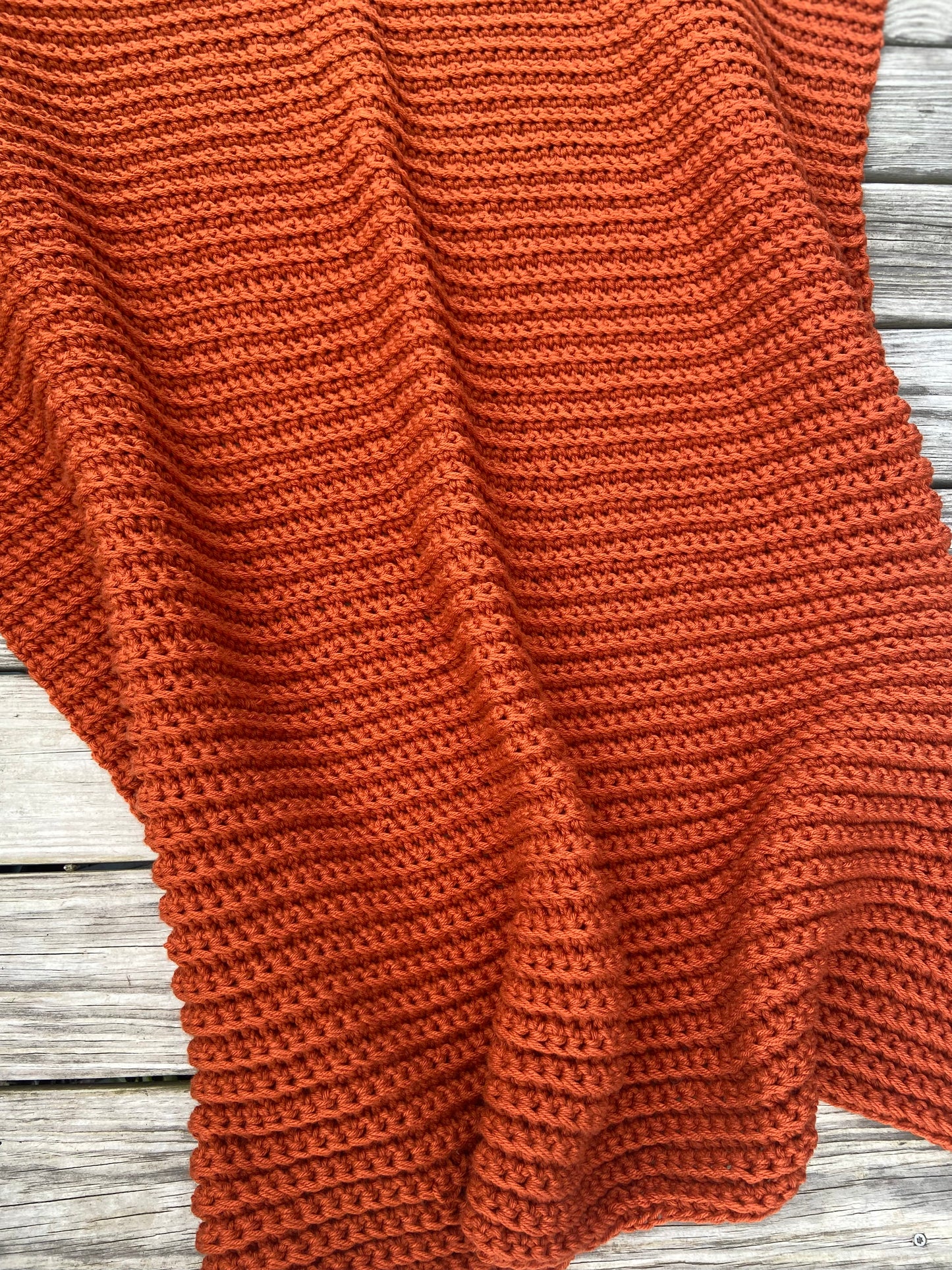 Easy Ribbed Blanket